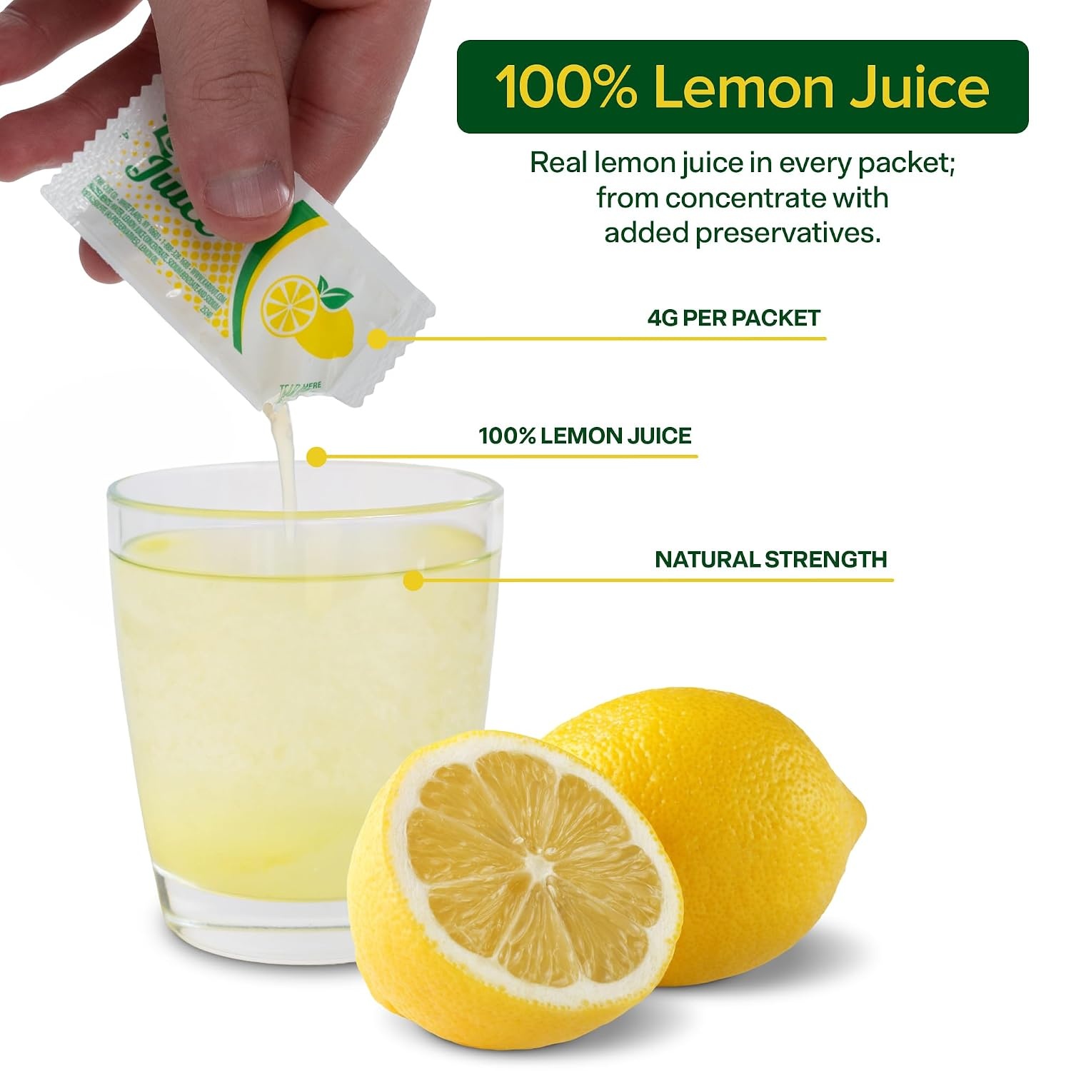 image:imageStock Your Home Lemon Juice Packets 200 Count 100 Lemon Juice