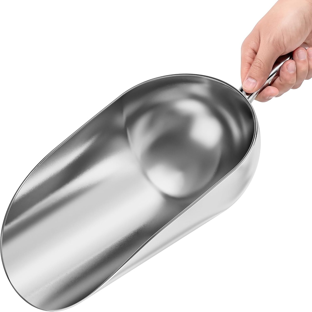 image:imageStock Your Home 85 oz Metal Ice Scoop Large Ice Scoop Hand Wash Only85 oz