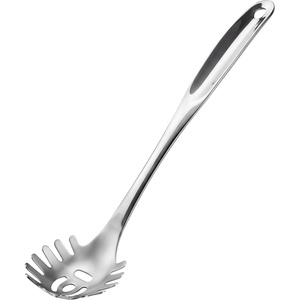Stock Your Home Pasta Fork, 13 Inch Stainless Steel Pasta Spoon, Slotted